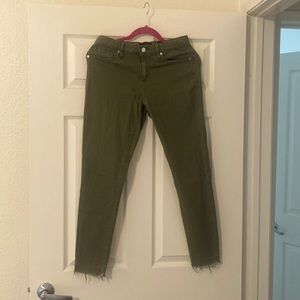 Green Mid-rise skinny jeans size 28